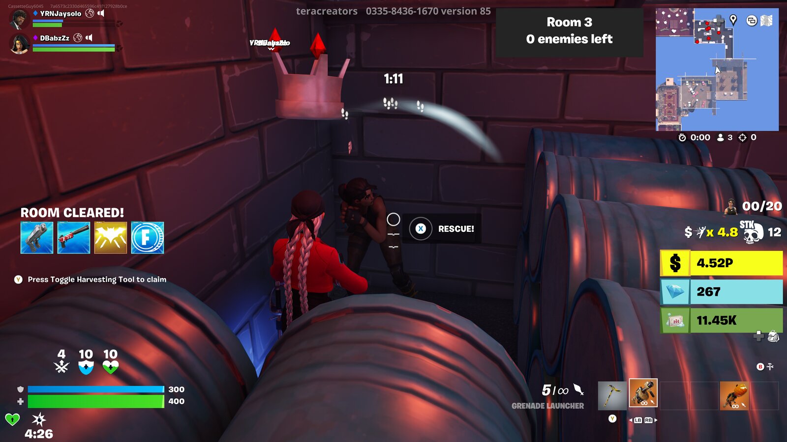 Initial hostage rescue