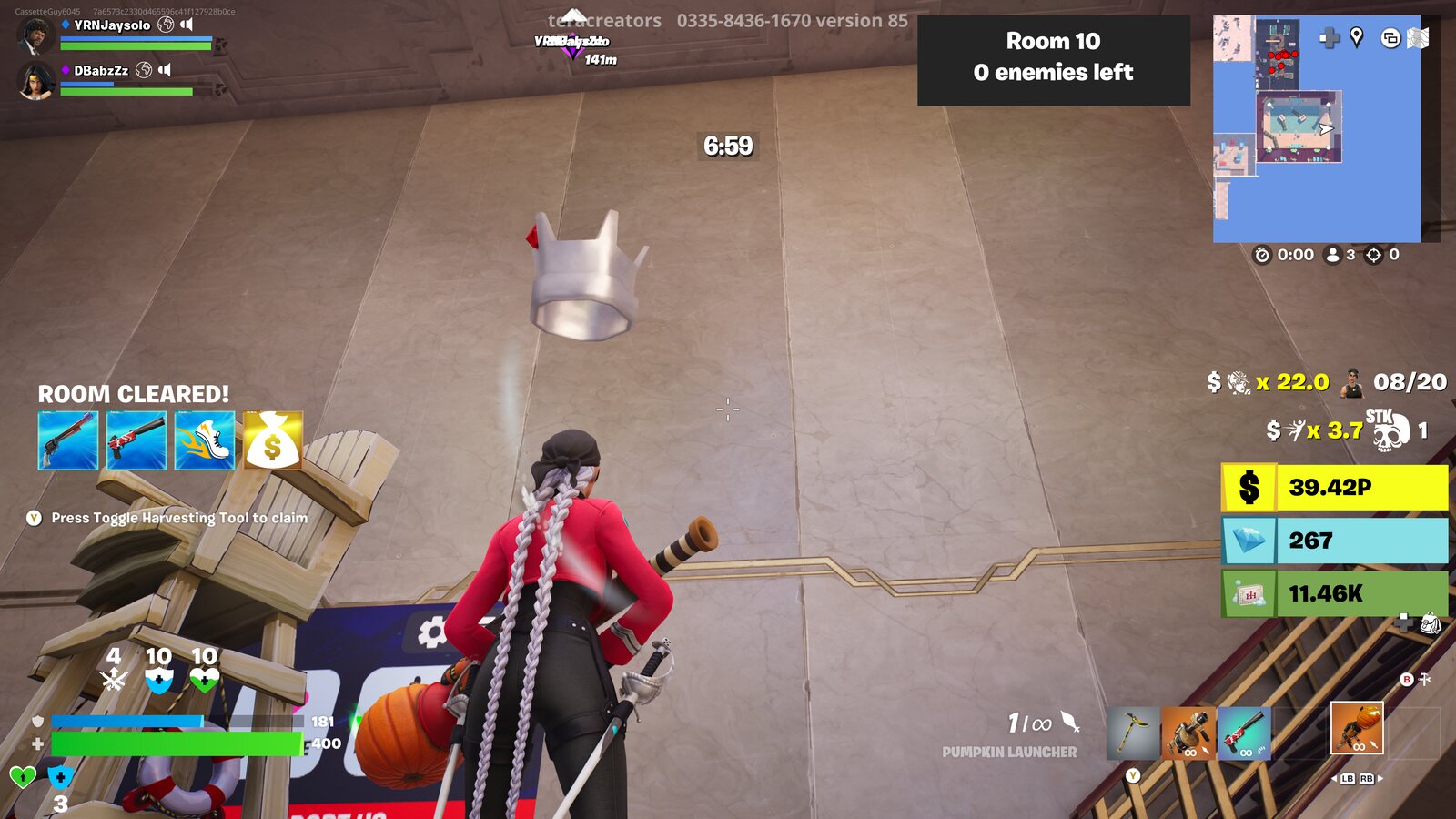 Room 10 hostage location on the upper wall