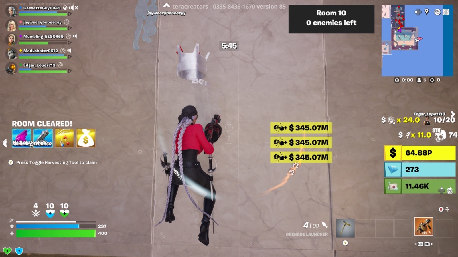 Room 10 wall run secret ledge