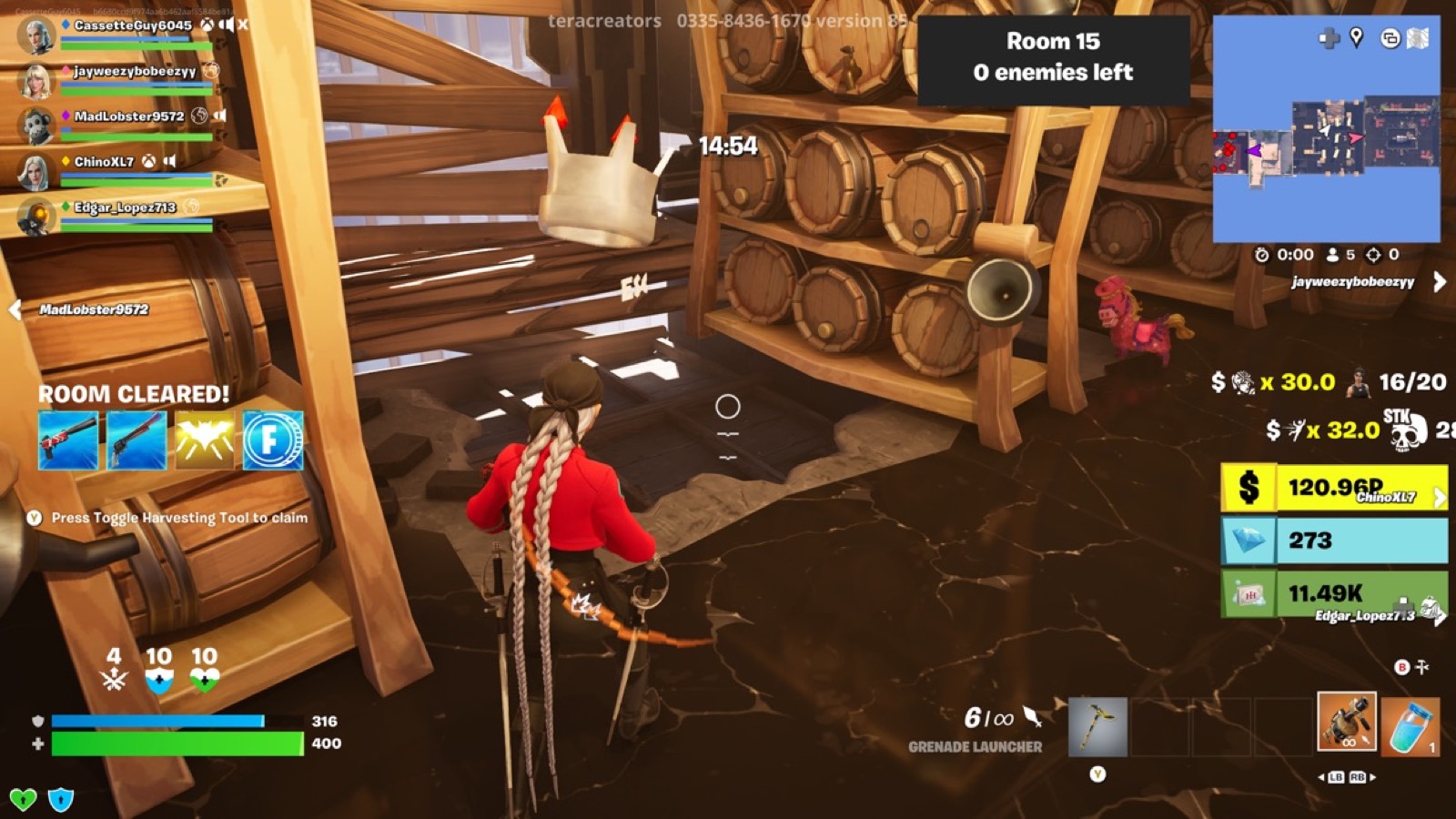 Room 15 floorboards entry