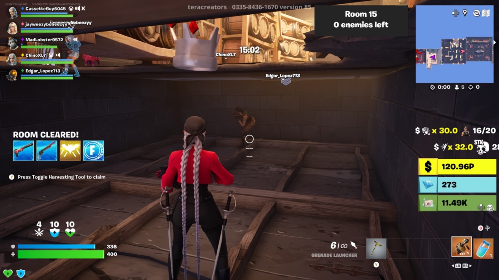 Room 15 hostage under floorboards