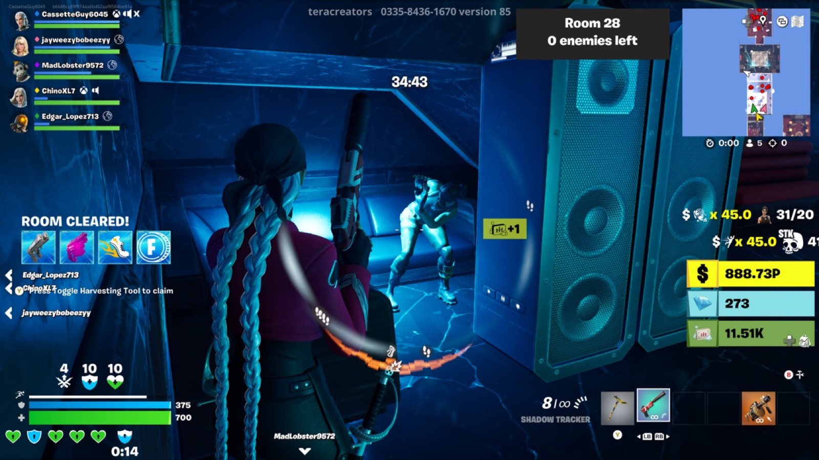 Room 28 dance club behind speakers hostage